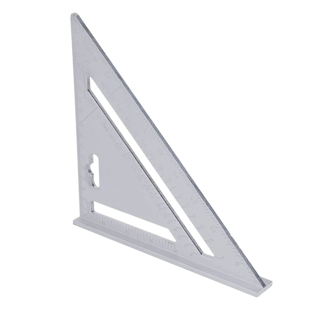 7 Inch Aluminum Triangle Rafter Square Metric for Woodworking