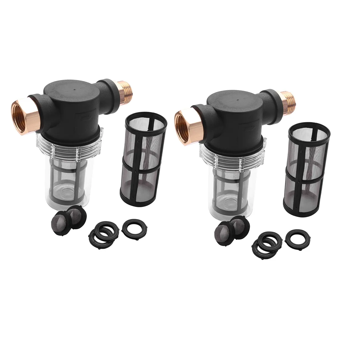 2X Sediment Filter Attachment Garden Hose Inlet Pressure Washer