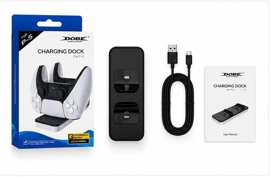 DOBE Dual Charging Dock Compatible with PS5 Controllers, Dual Controller