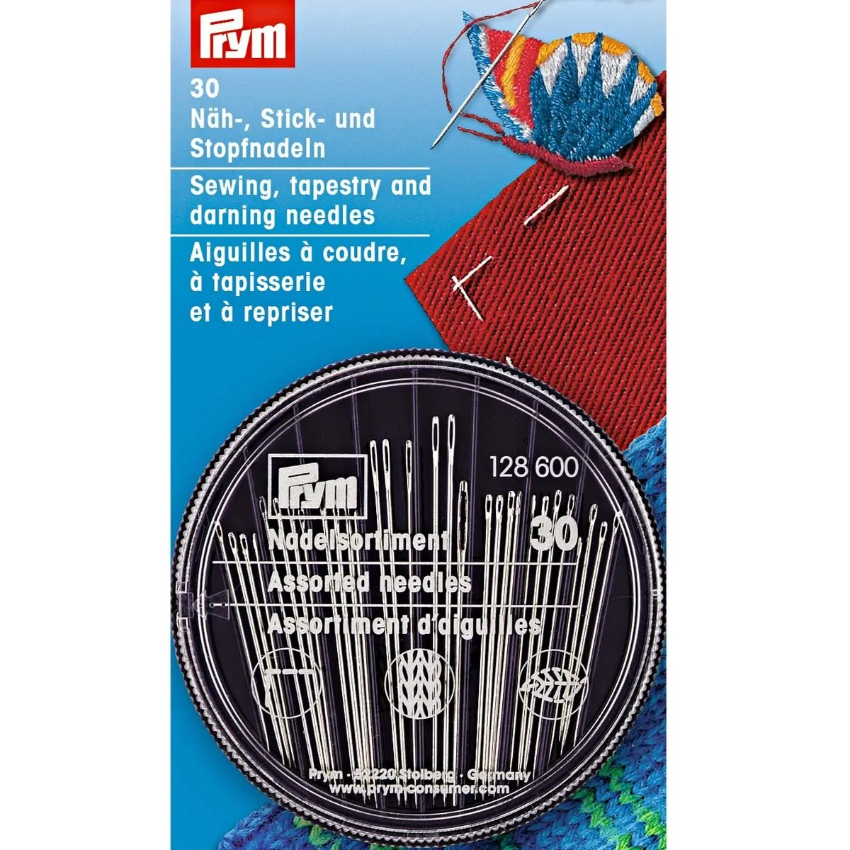 Prym Hand Sewing, Embroidery, Darning Needles Assortment Set - Sewing, embroidery and darning needl…