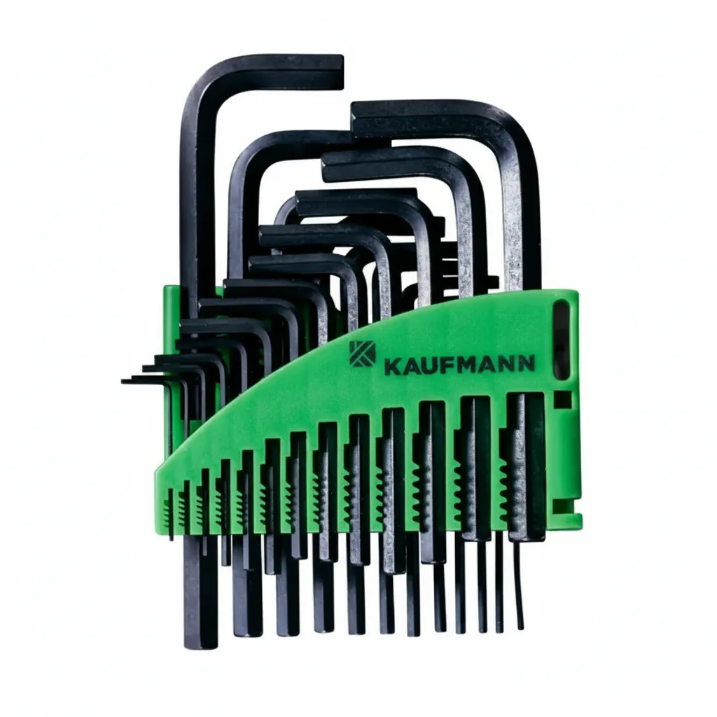 Kaufmann Allen Key Set 25 Piece 3mm to 10mm for Home & Auto Repairs