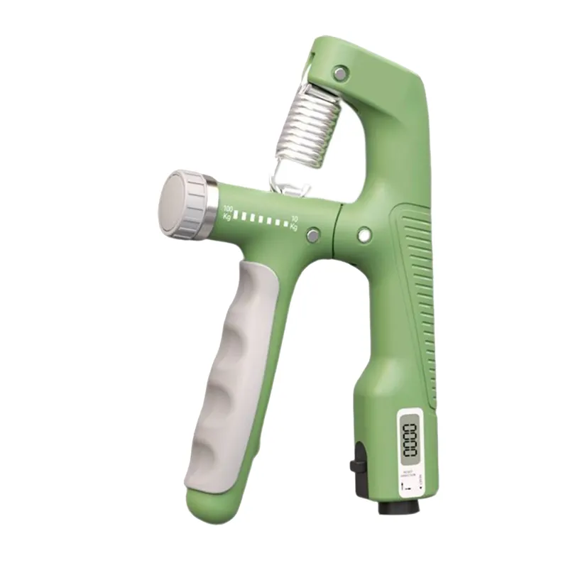 10-100Kg Adjustable Electronic Hand Grip Power Exercise Gripper-Green