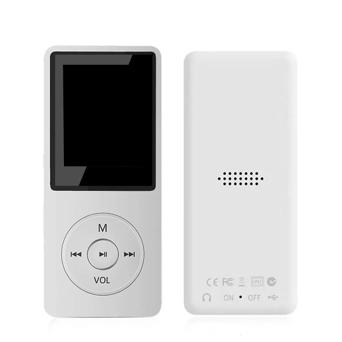 MP3 player, 64GB built-in micro SD card, FM radio, e-book reader, packof1