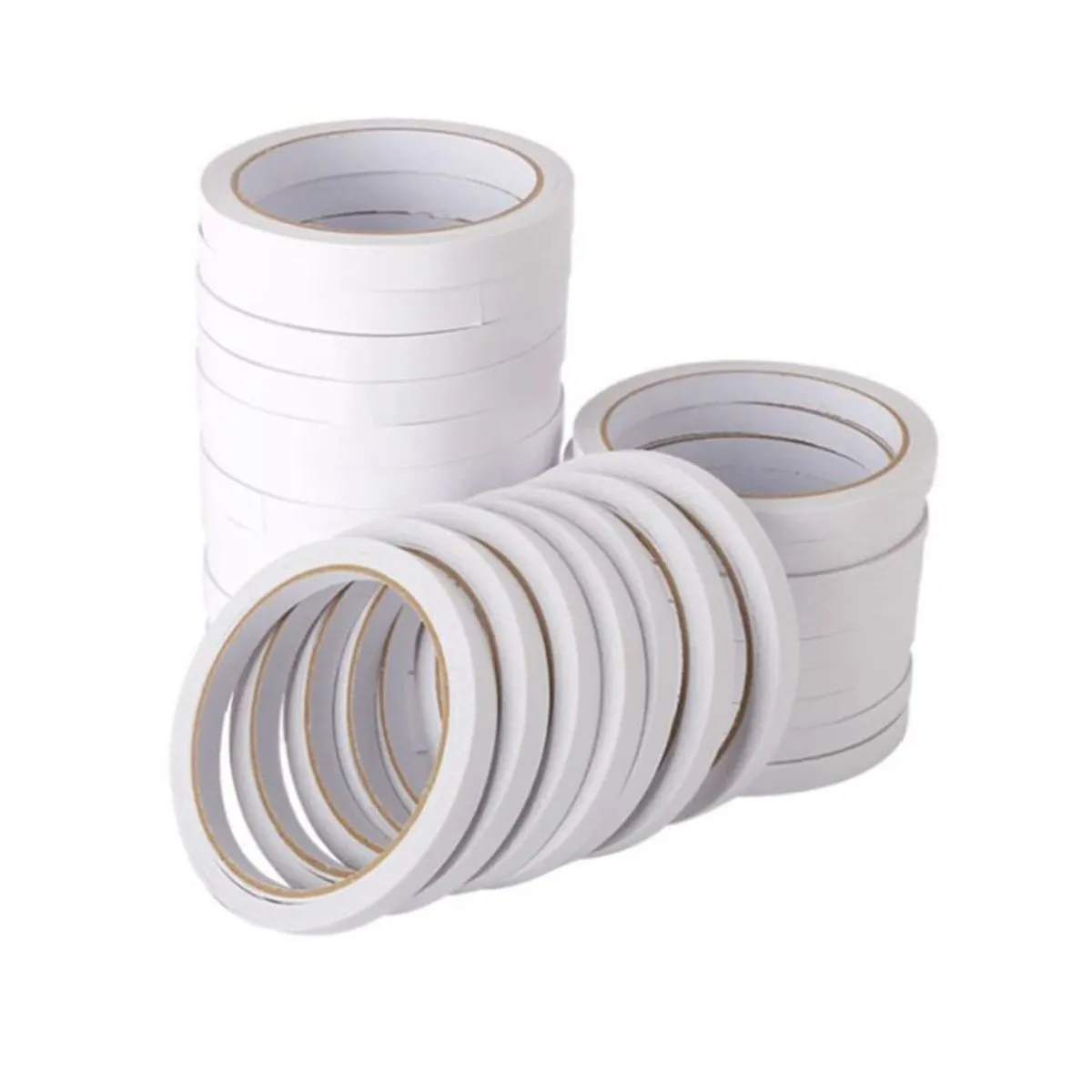 6Pcs Transparent Double Sided Adhesive Tape Office Stationery Supplies