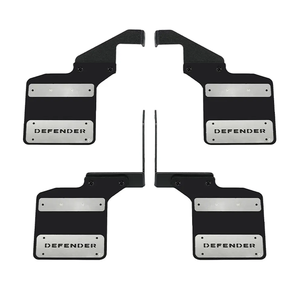 Metal Rubber Front and Rear Fenders Mud Flaps for Traxxas Trx4