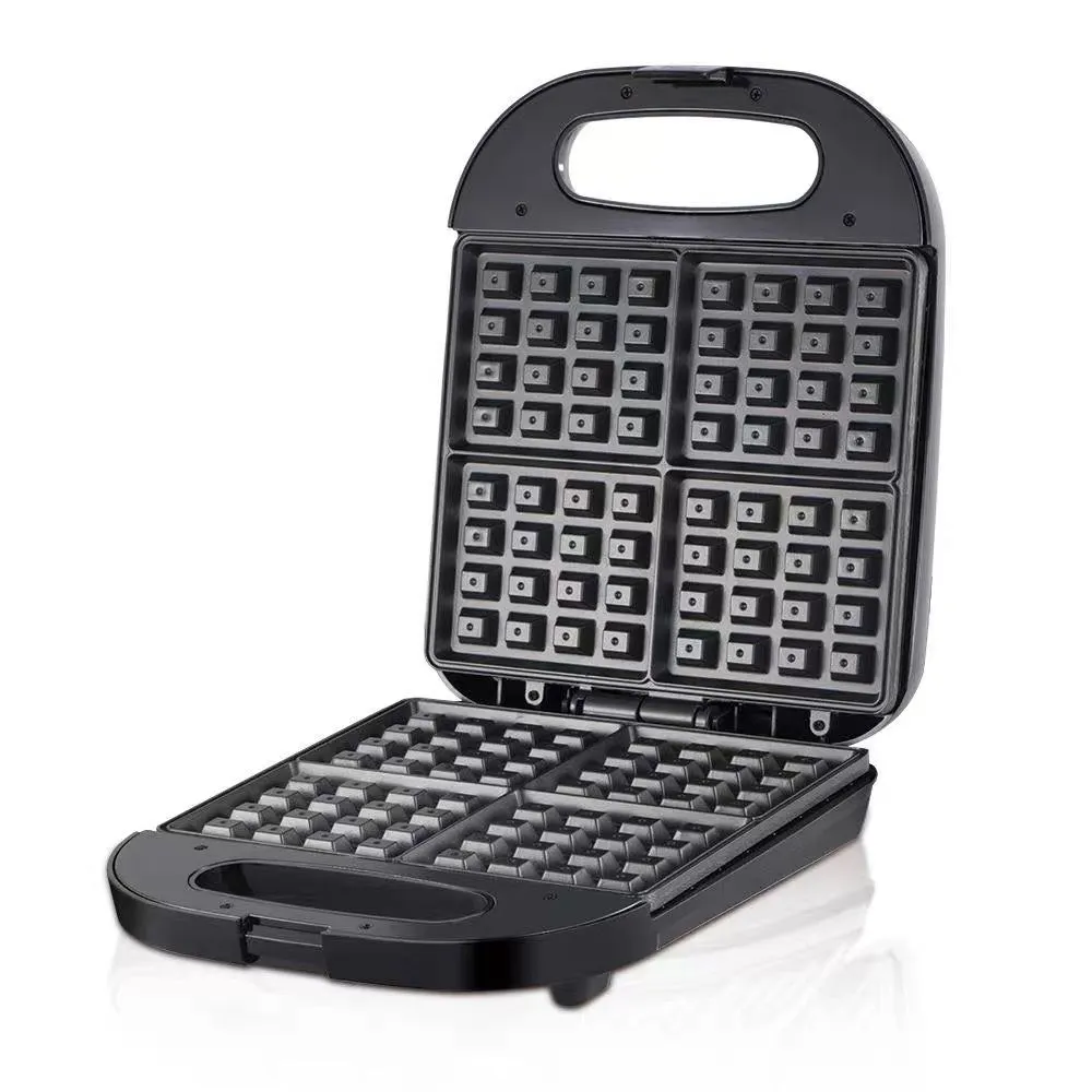 Double-Sided Heating Four-Compartment Waffle Maker, Non-stick Pancake Maker