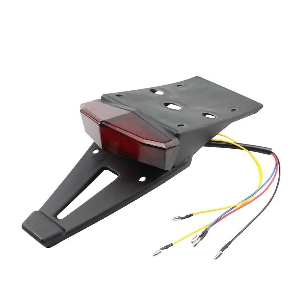 Rear Fender LED Brake Tail Light Turn Signals License Plate Light