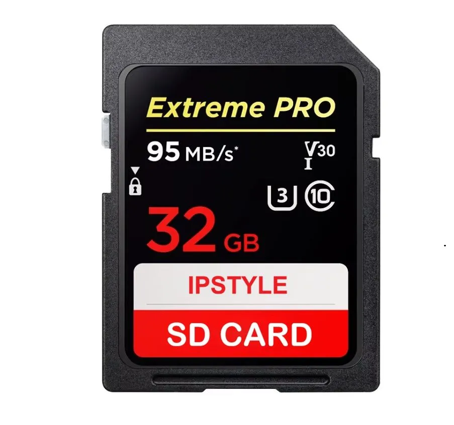 IPSTYLE Extreme PRO SD Card 32GB 64GB 128GB Flash Memory Card for Camera - 32GB