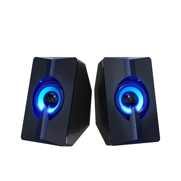 Computer Bass Speaker Colorful LED Lights Q-T124