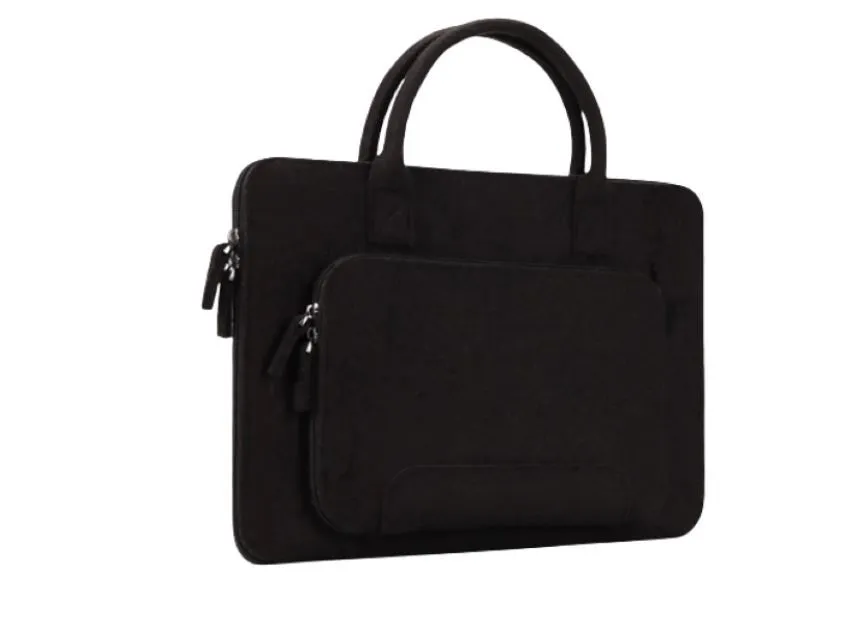 11.6 Inch Felt Laptop Sleeve Cover Notebook Computer Case - Black