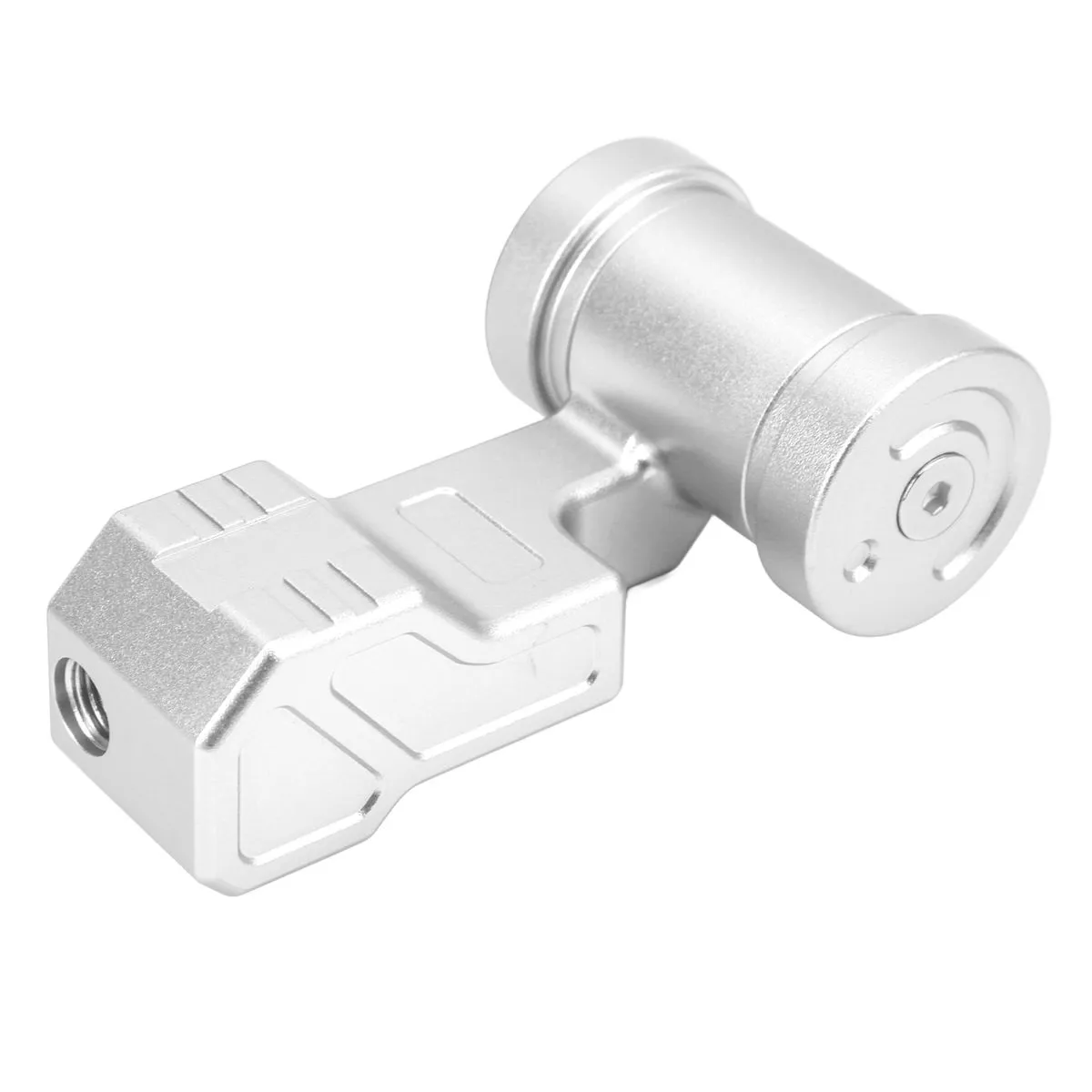 T Handle Aluminum Alloy Gear Shift Knob with Adapters Compatible for Acura Silver