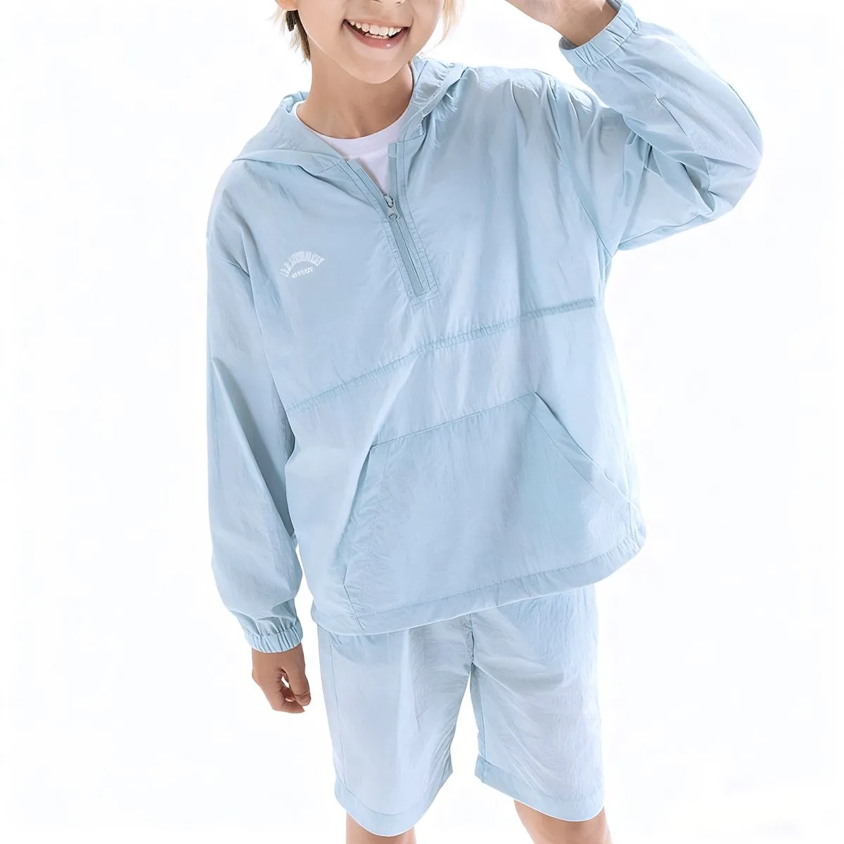 Kids Sun Protection Shirt and Shorts Set - Lightweight Quick Dry