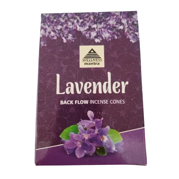 Wellness Mantra Back Flow Incense Cones - Lavender