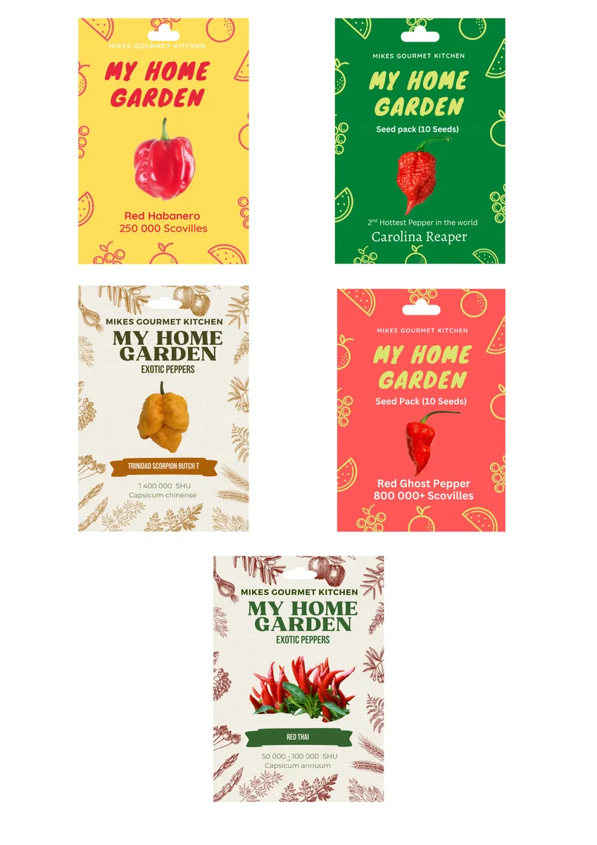 Pepper Seeds - Superhot Variety Pack