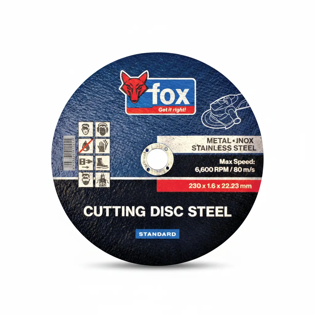 Fox Cutting Disc Steel 230mm x 1.6mm for Angle Grinders