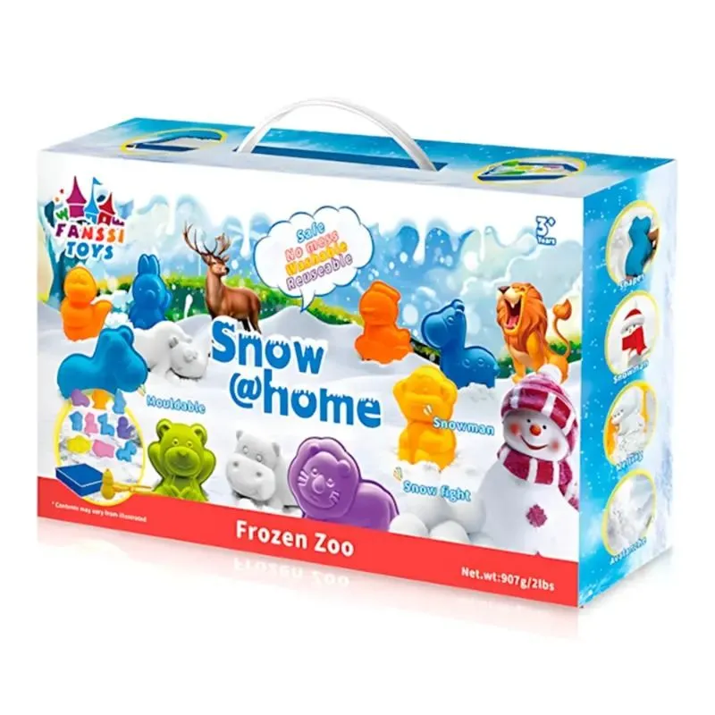Snow @Home Frozen Zoo, Snow-like Playset for Kids