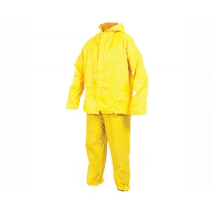 Rainsuit Rubberised Nylon Med Yellow
