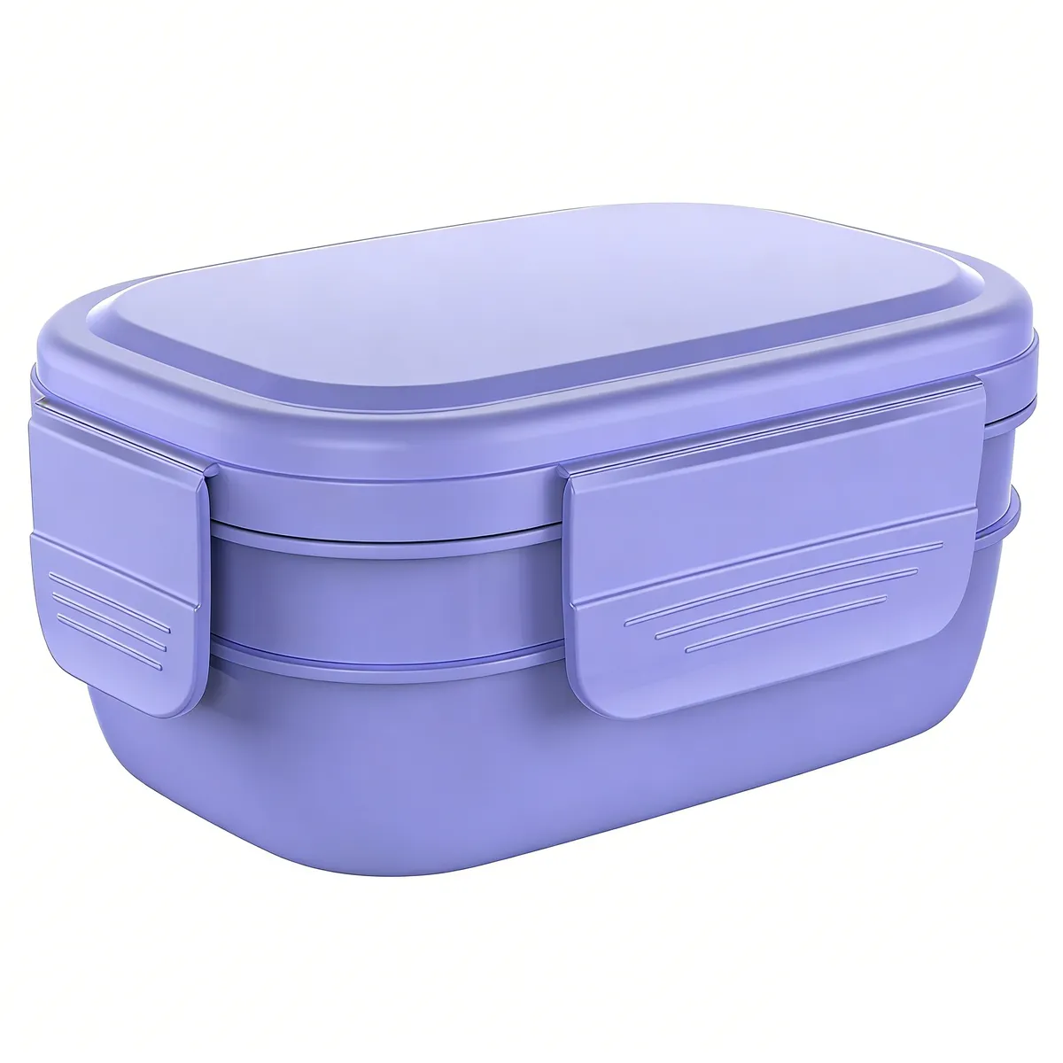 Stackable Bento Lunch Box 3 Layer, 1900ml Adult Container with Utensils