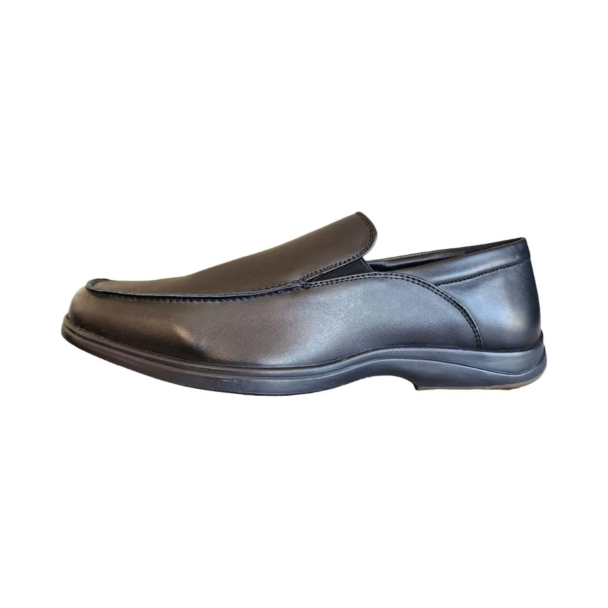 Men's Black Slip-On Moccasin Loafer Shoes Memory Foam Formal Office Dress