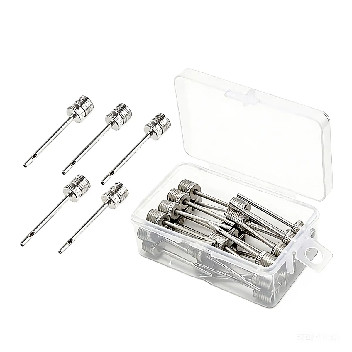 30-Pack Stainless Steel Ball Pump Needle Adapter