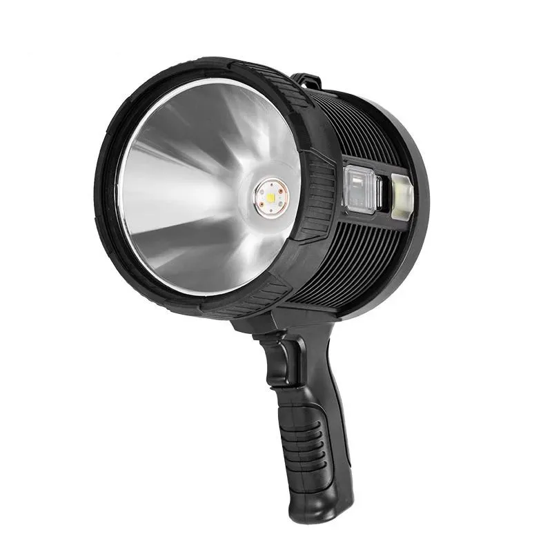10000 Lumens LED Rechargeable Spotlight Handheld Large Searchlight