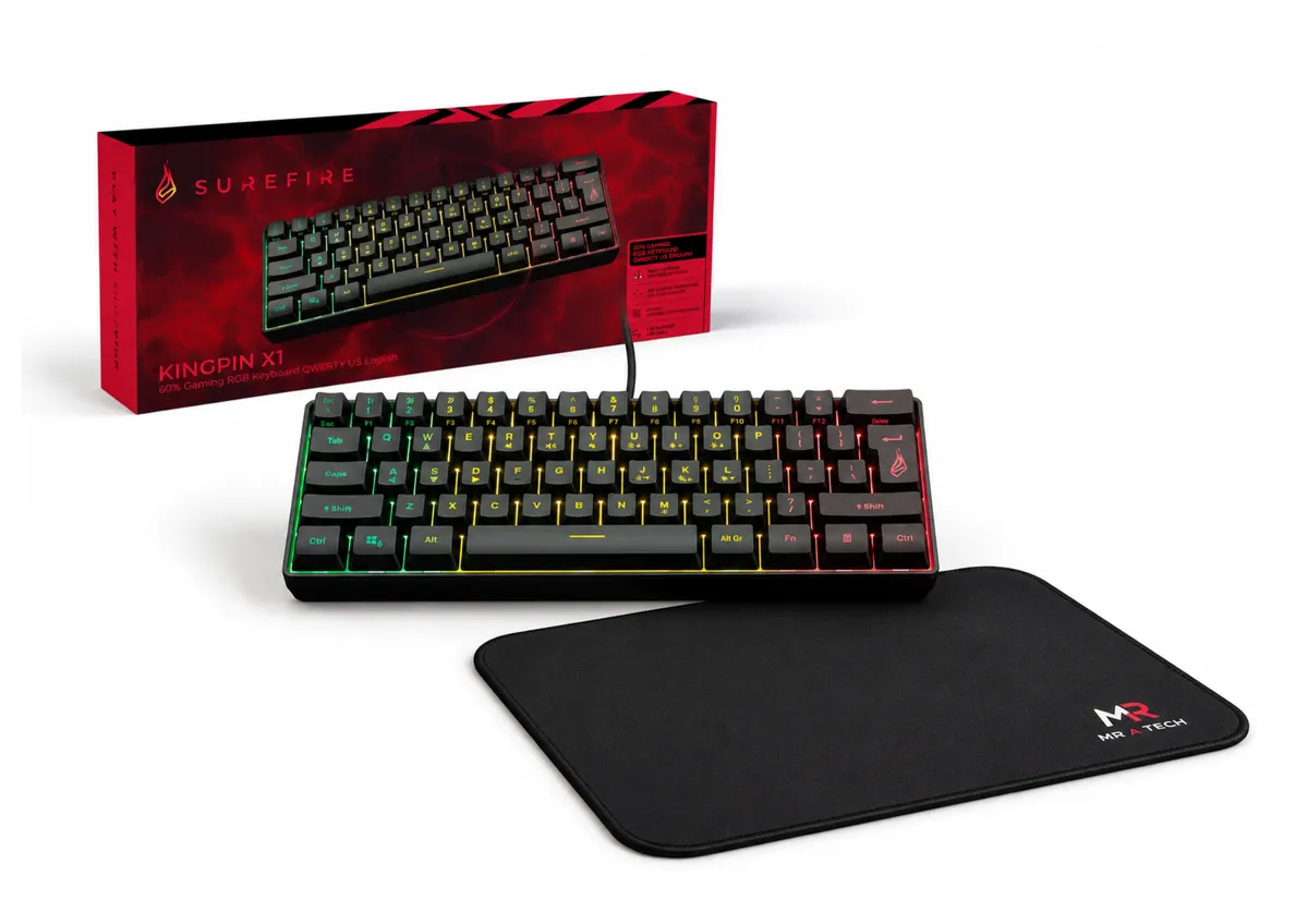 SureFire KingPin M1 60% Mechanical Gaming Keyboard (US English)