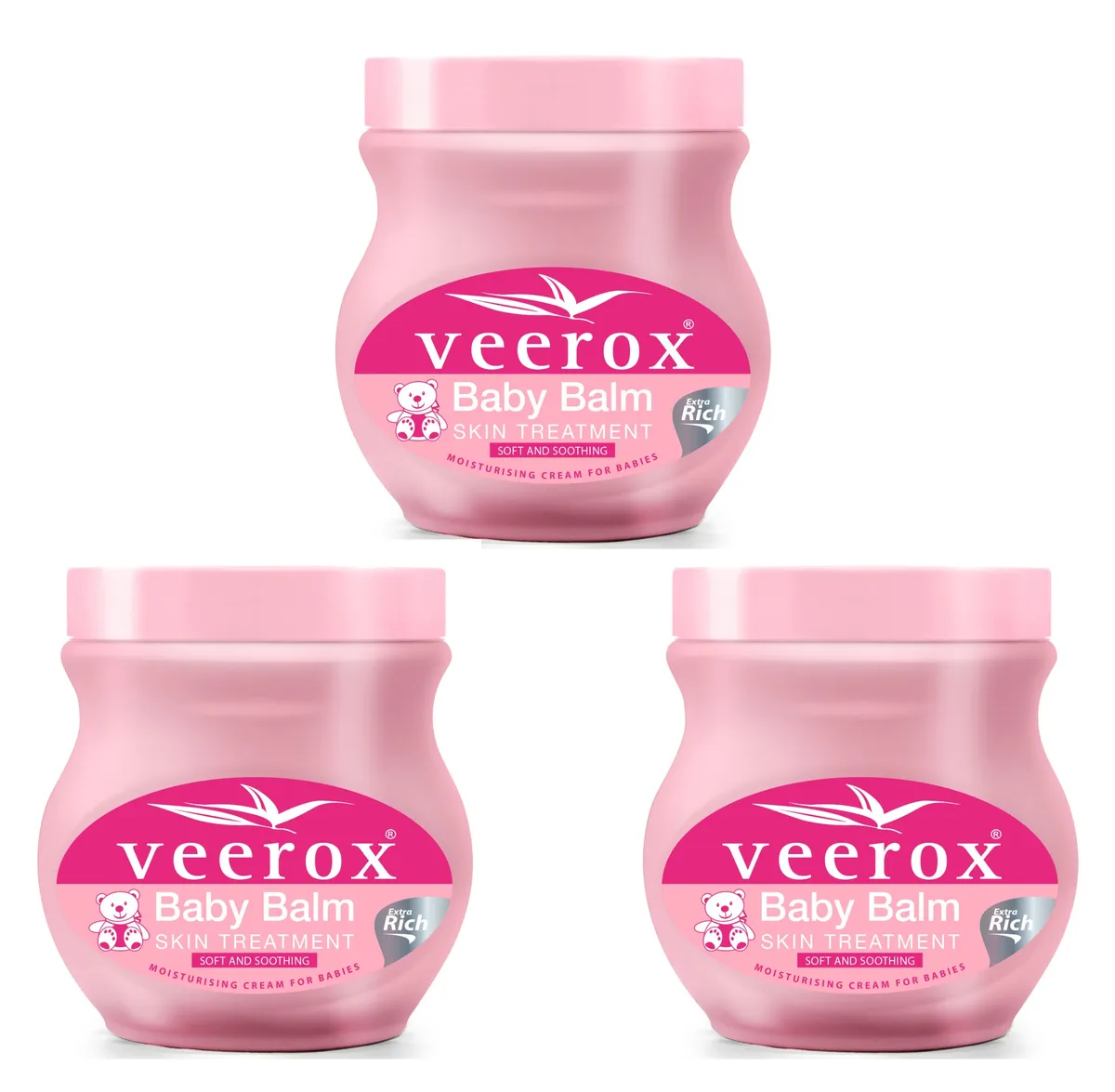 Veerox Baby Balm Skin Treatment  - 3 x 500ml Combo Pack