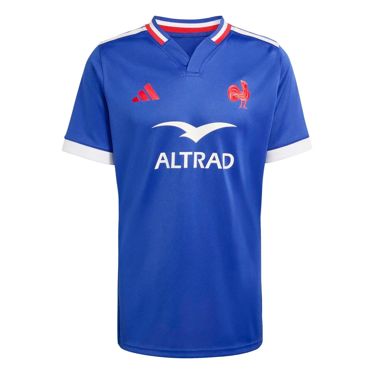 adidas Men's France Rugby Home Jersey - Semi Lucid Blue