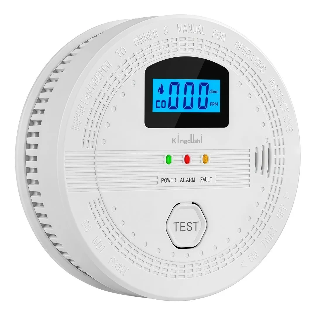 Kingdushi Smoke & Carbon Monoxide Detector Combo W/ Digital Display