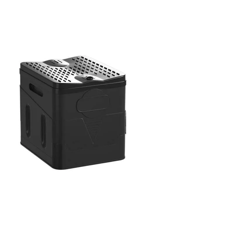 Foldable Portable Camping Toilet Emergency Travel Potty - Black
