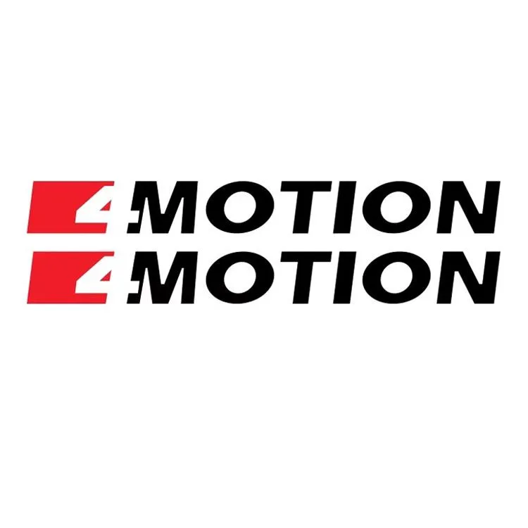 4-Motion Design Vinyl Decal Car Sticker - Set of 3 - Size: 34x5cm - Set