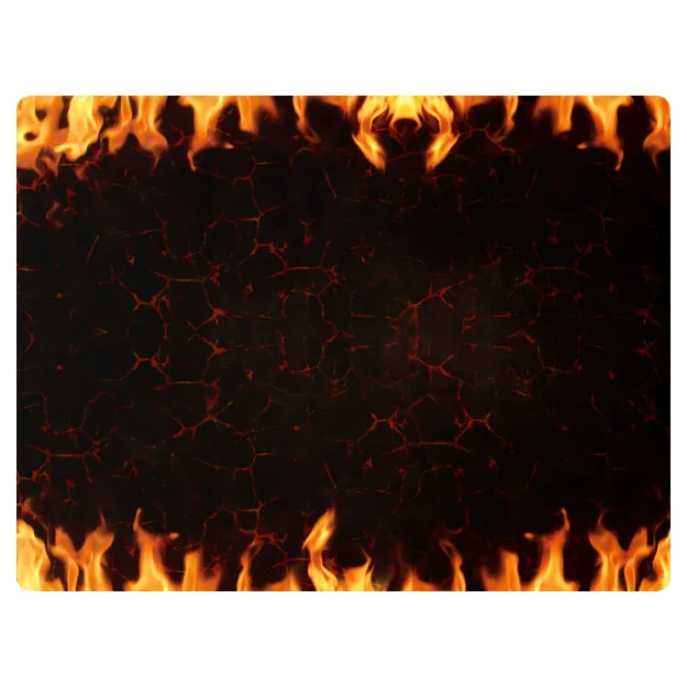 Fire Coal Printed Mouse Pad