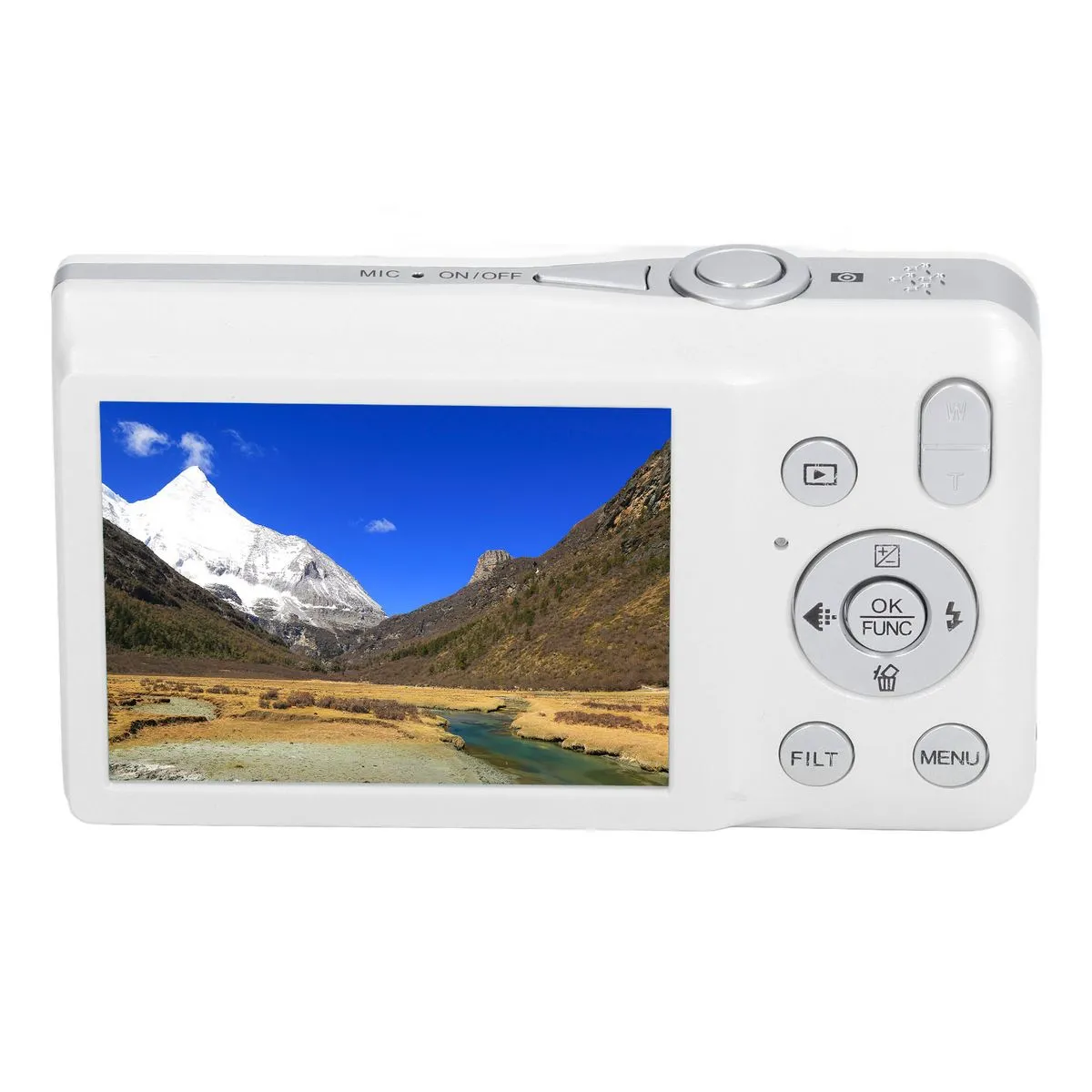 HD 68MP Compact Digital Camera, 2.7" Screen, 16x Zoom, Beauty Filter