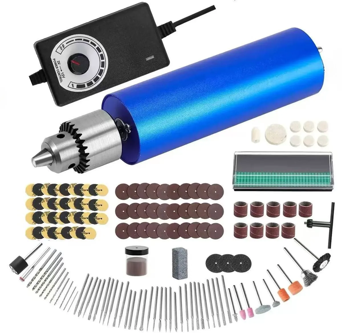 Mini Electric Rotary Tool Kit, Variable Graving Tool with 100 Accessories