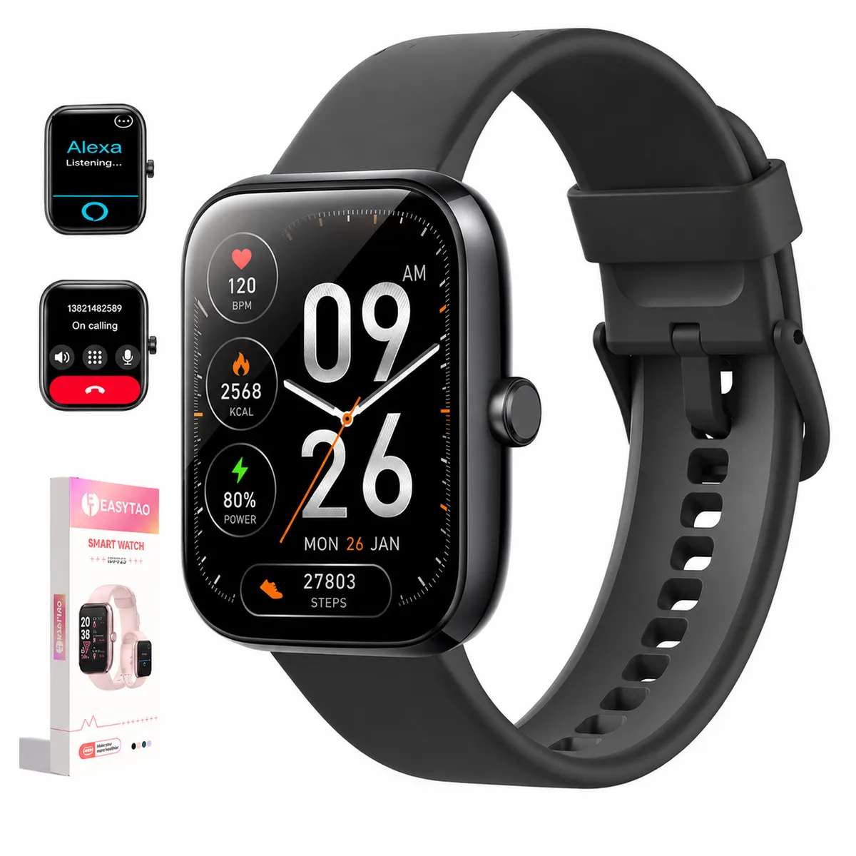 Alexa Smart Watch for Women Men Fitness Sport Smartwatches IP68 Waterproof