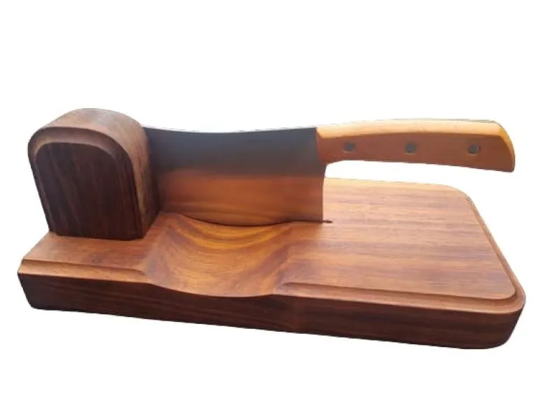 Big Solid Kiaat Biltong Cutter / Slicer - Plain