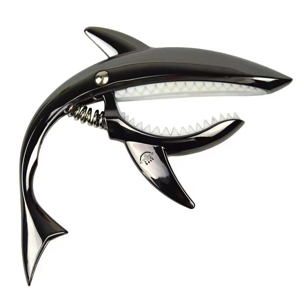 Classical Acoustic Guitar Capo-Shark Shape -JC HOPE - Black