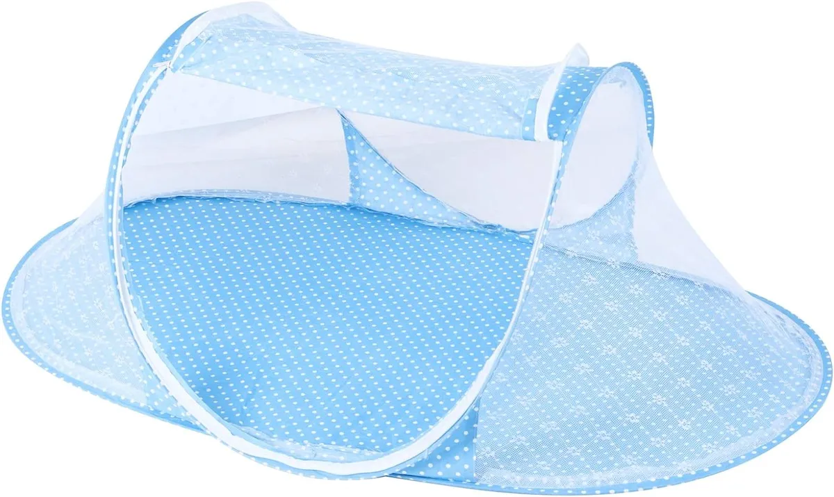 Portable Folding Baby Mosquito Net / Easy / Convenient - Blue