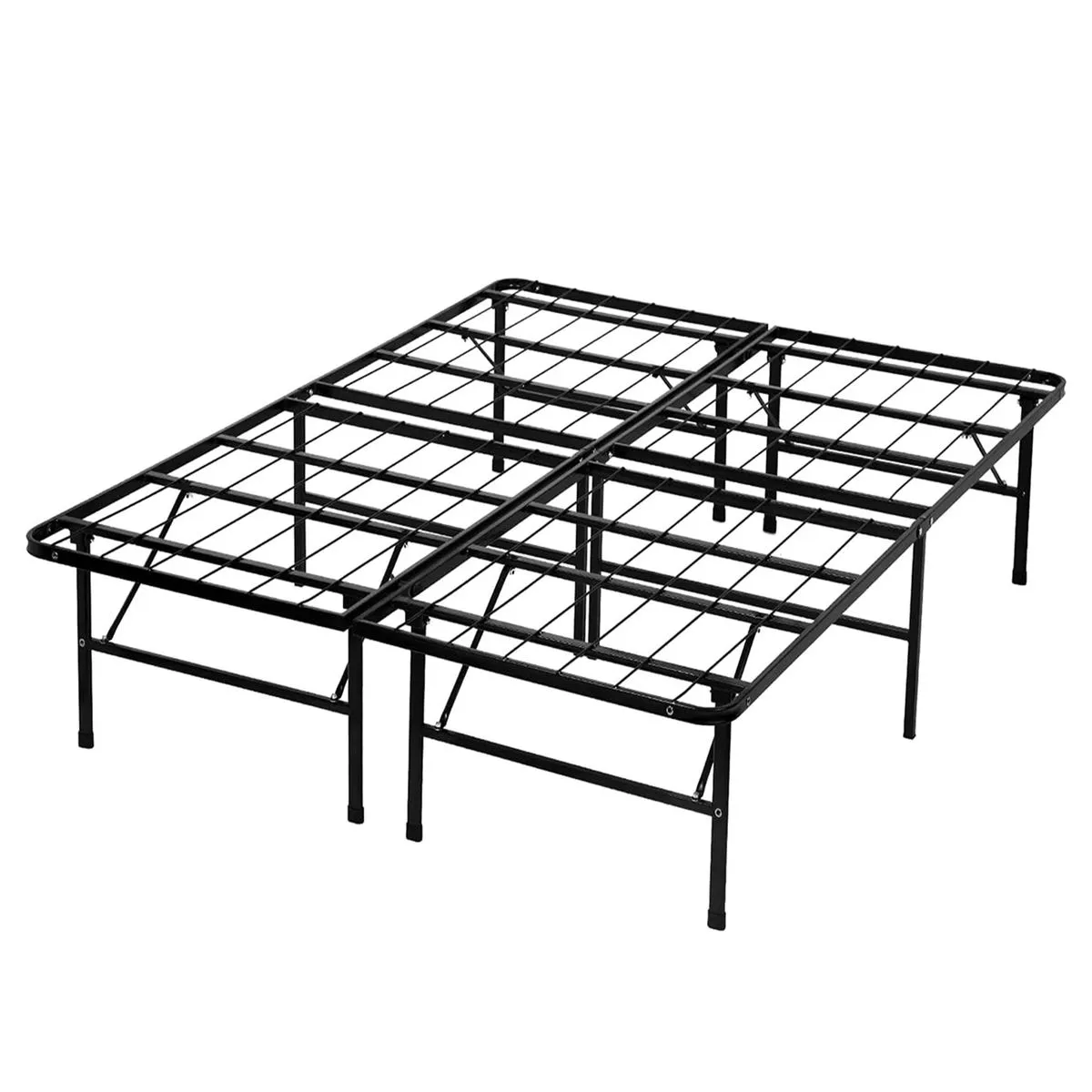 JIAGENG Durable Foldable Metal Bed Frame | Easy Assembly& Under Bed Storage