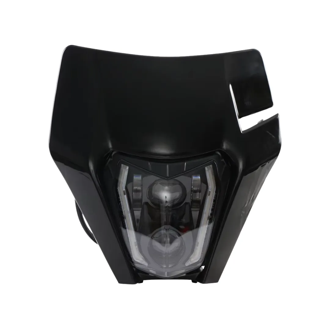KR Motorcycle LED Headlight: Custom / KTM (65W) - Black