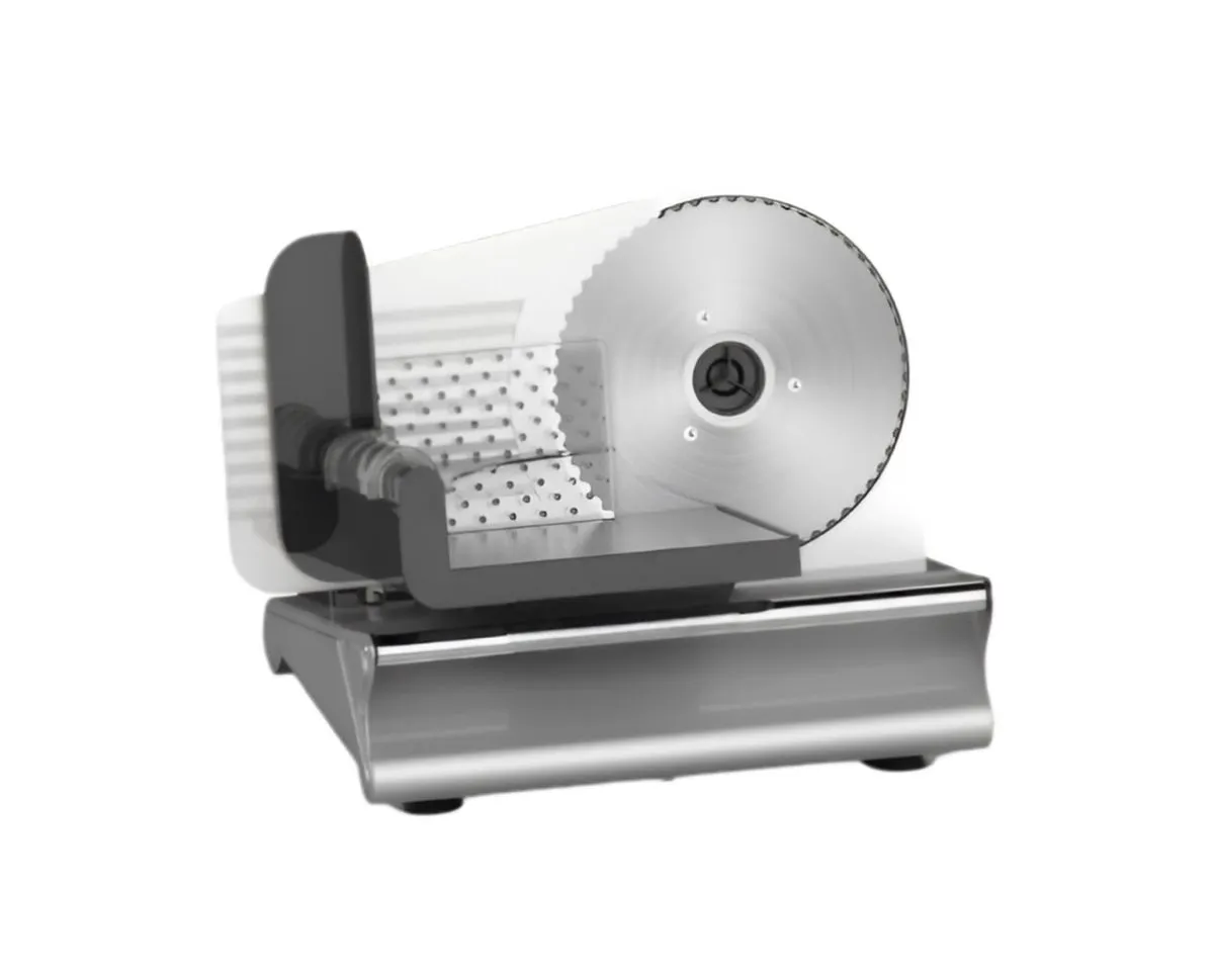 Silver Electric Food Meat Slicer, Detachable Stainless Steel Blade