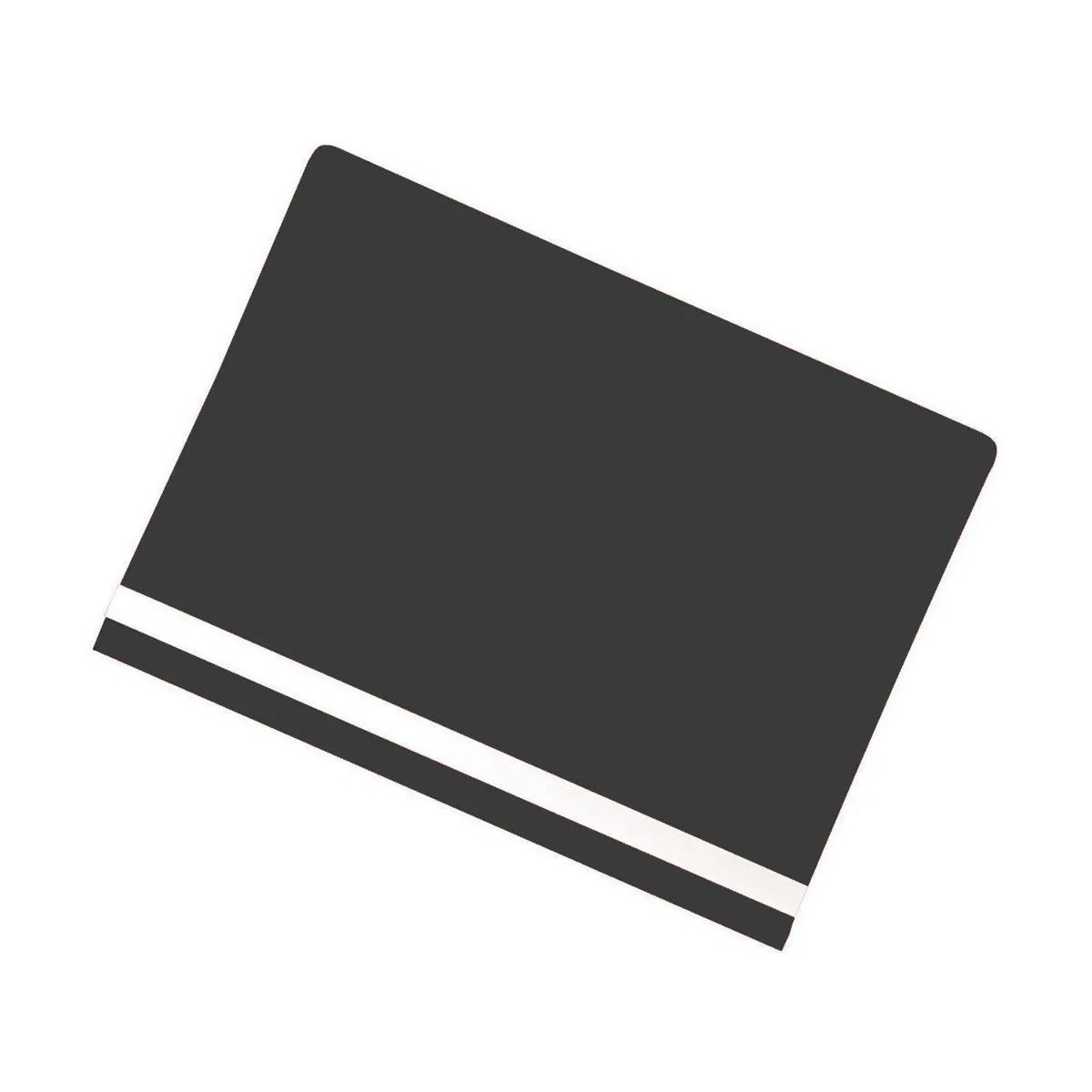 Stationery 50 Pack Clear Cover Plastic Report File for Office and School - Black
