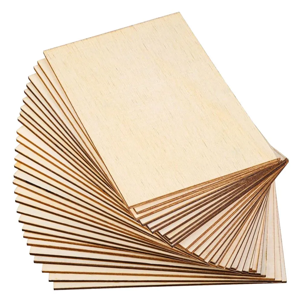 Craft Smooth Natural Unfinished Blank Wood For DIY Projects 60pcs - 15cm