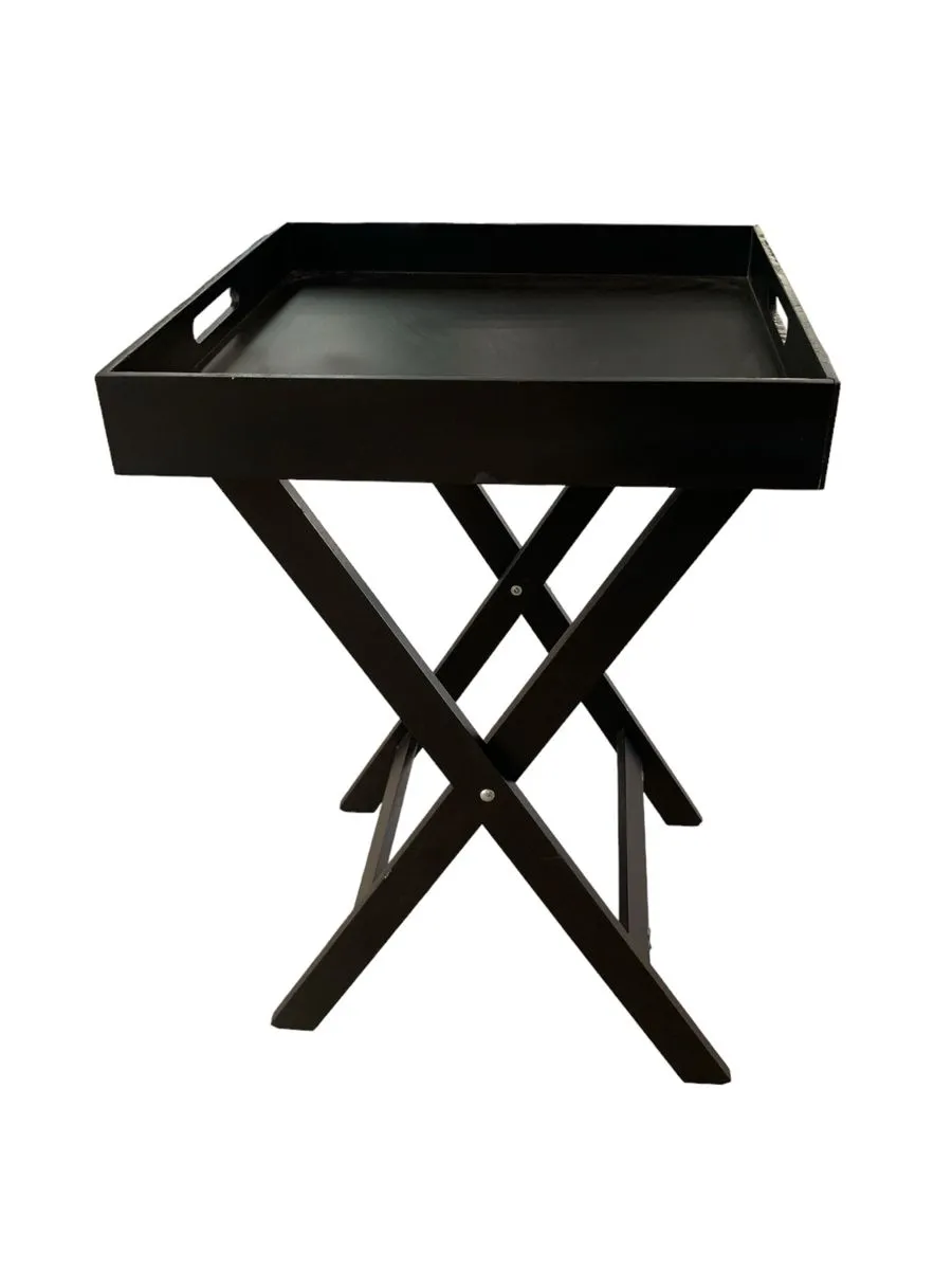 Foldable Convenient Square-B Butler Trays 40x39x6cm - Black