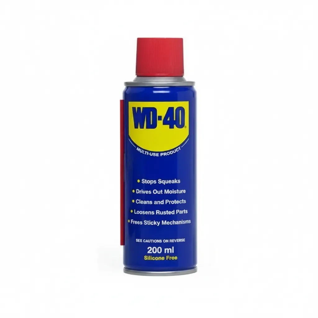WD-40 Penetrating Oil Spray 200ml - Rust Remover & Lubricant
