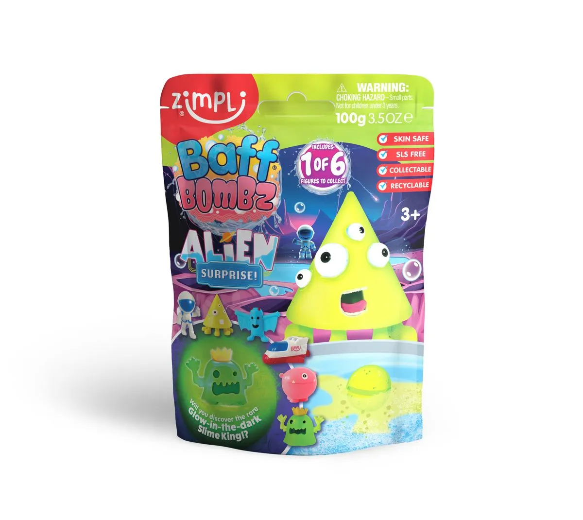 Zimpli Kids Baff Bombz Alien Surprise