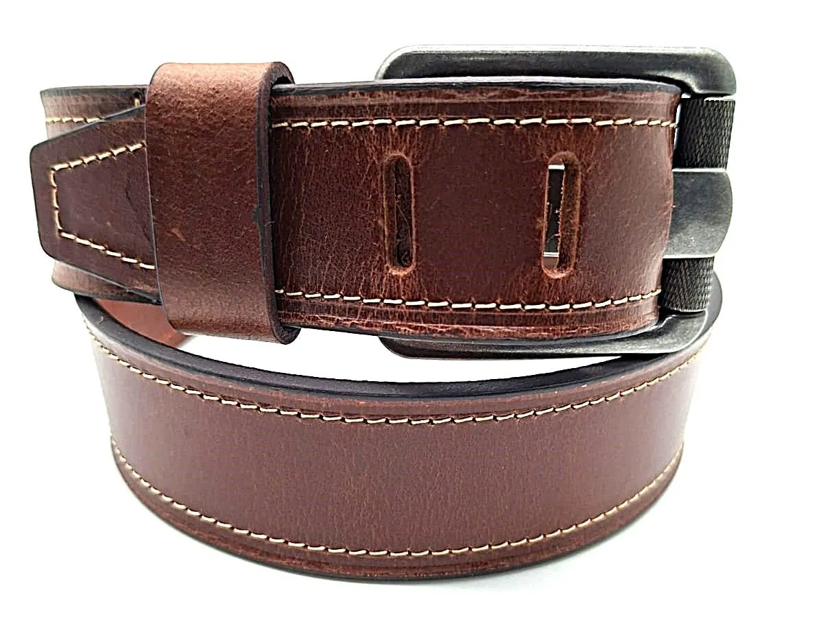 Saddler 40mm Full Grain Leather with Stitch Detail