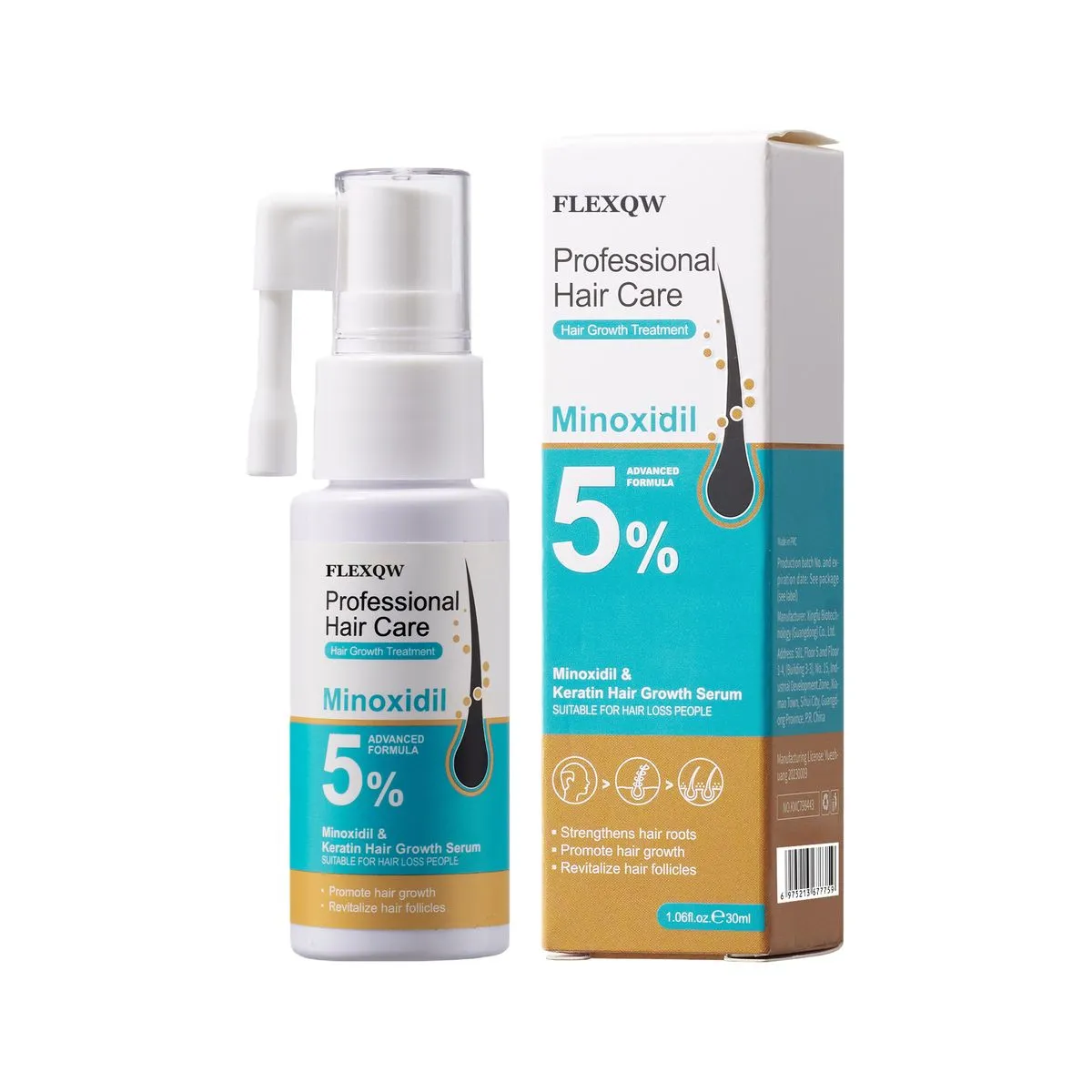 Keratin Hair Growth Serum - Hair Strengthening Treatment for Thinning Hair