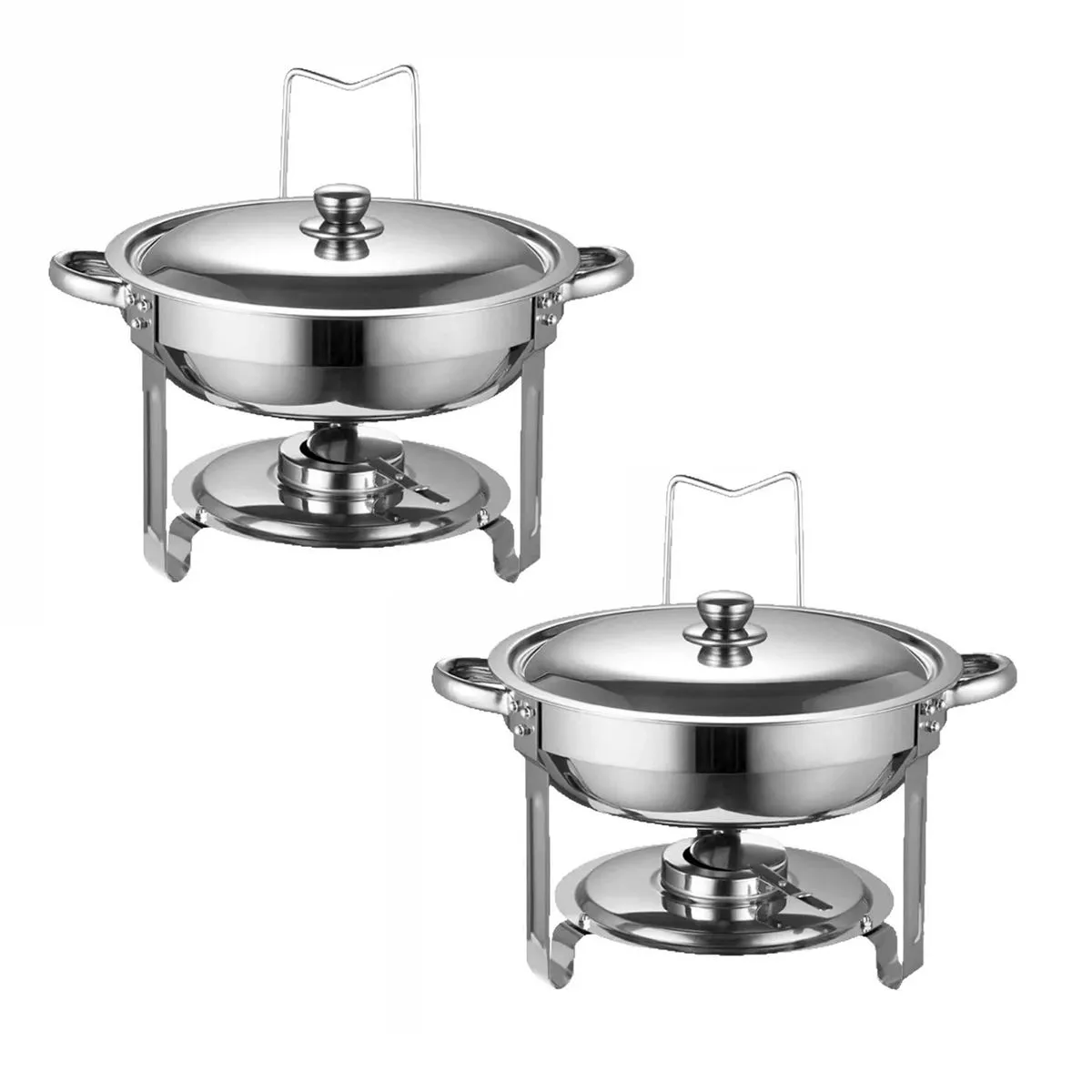2 Pieces Alcohol-Heating Buffet Stove