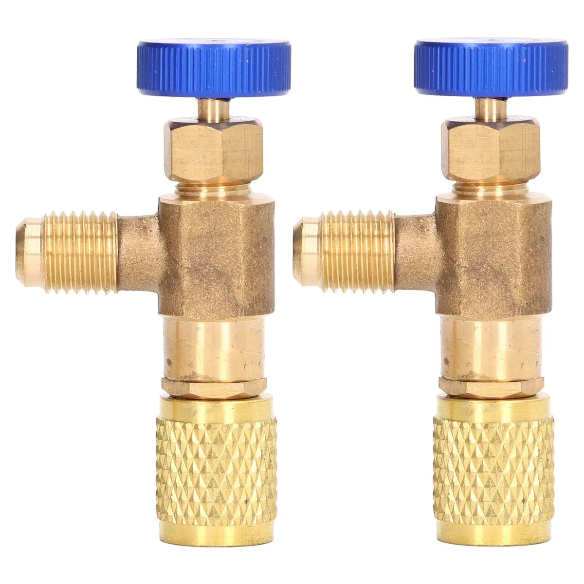 R22/R404 Charging Valves - 1/4" SAE Thread Fluoride Adapters